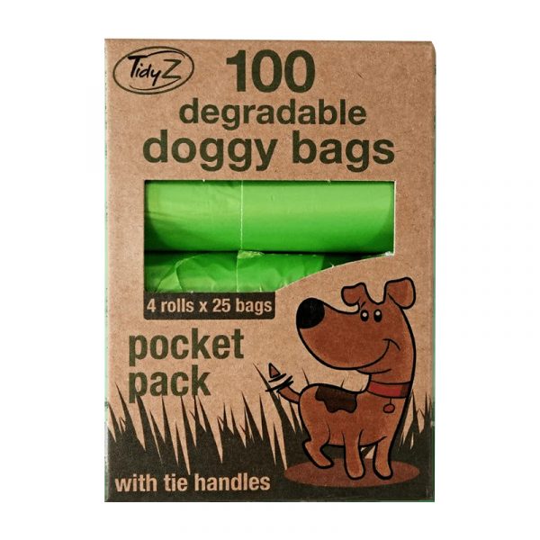 100 Degradable doggy bags