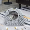 Wicker cat basket
