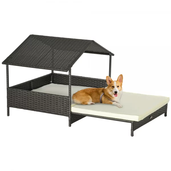 Extendable elevated dog bed
