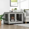 Dog cage side table